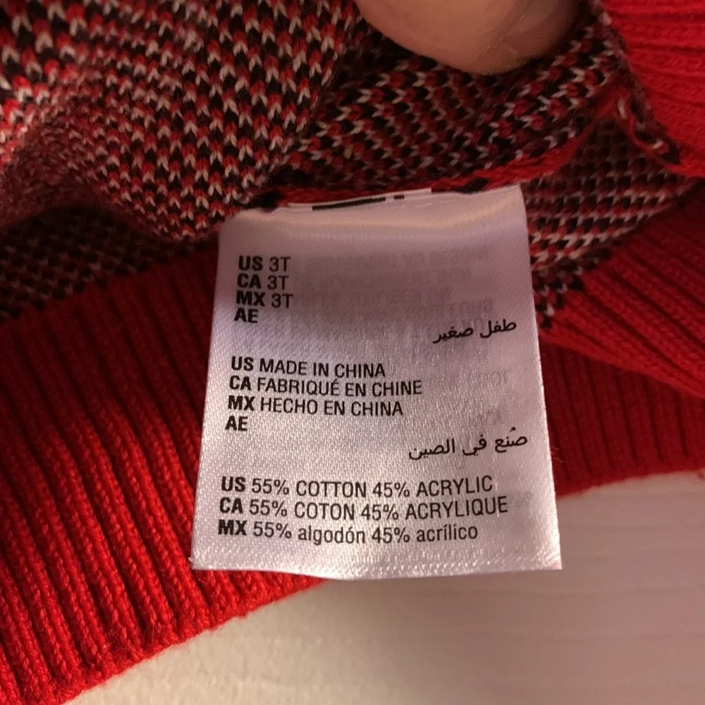 Brand new adorable Charter Club red/black plaid sweater!! - Picture 6 of 7